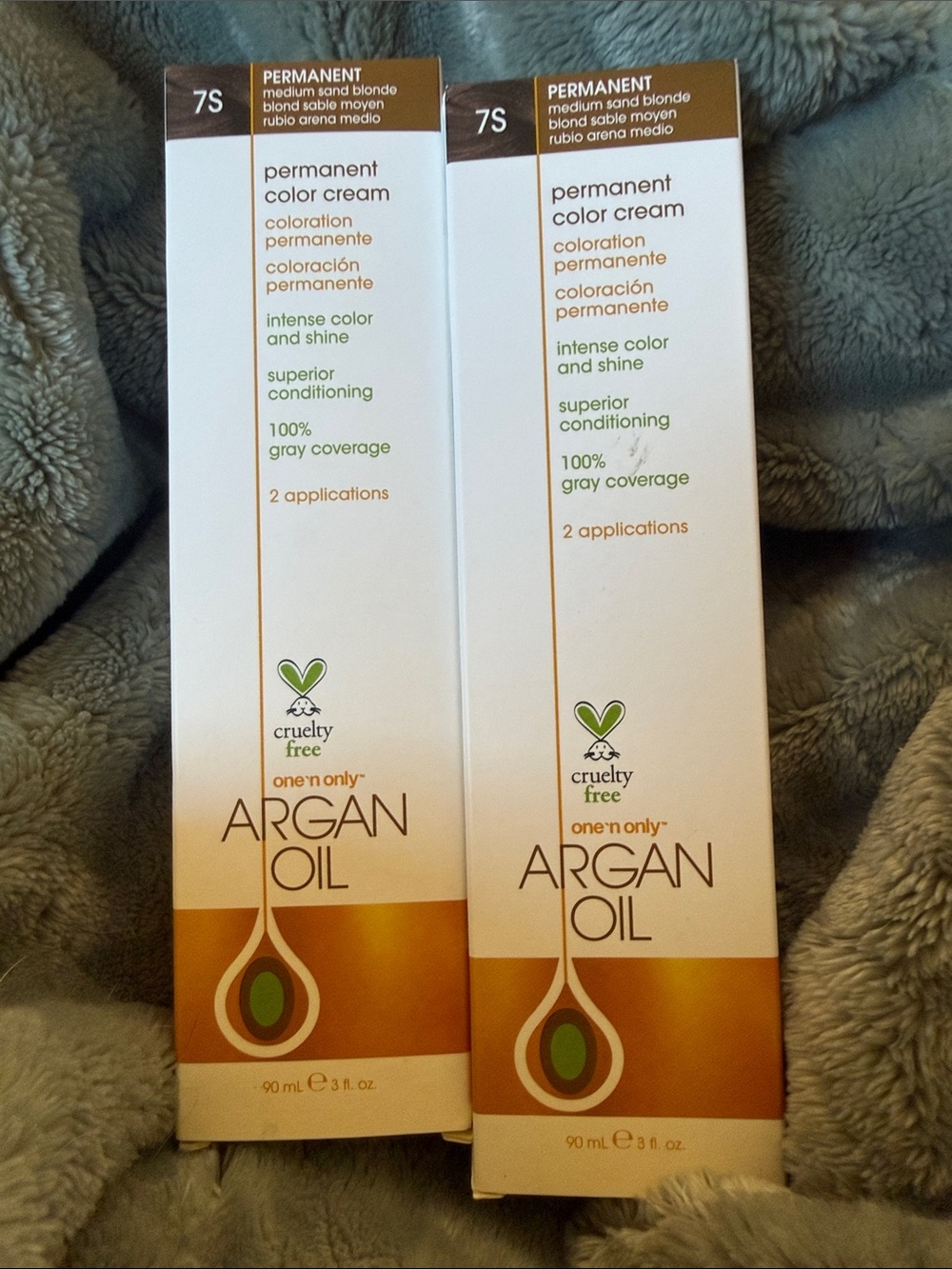 Argan Oil Permanent Color Cream - 7S Medium Sand Blonde